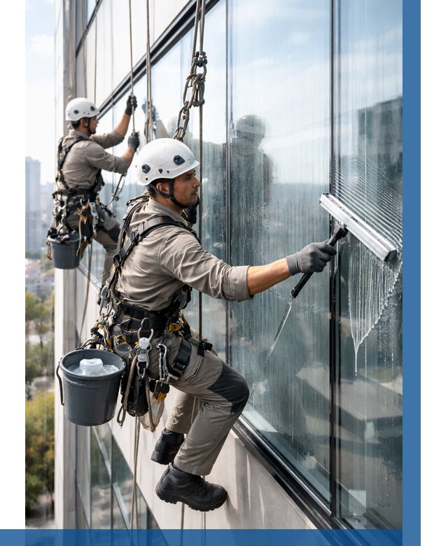 Мойка окон альпинистами в Мончегорске от 4545 р. | ВЫСОТНИК-Мнч