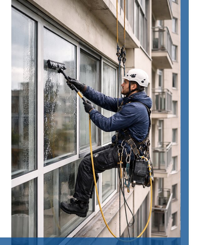 Мойка балконного остекления в Мончегорске от 3535 р. | ВЫСОТНИК-Мнч