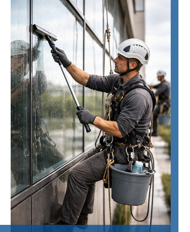 Мойка стеклянных фасадов в Мончегорске от 202 р. | ВЫСОТНИК-Мнч