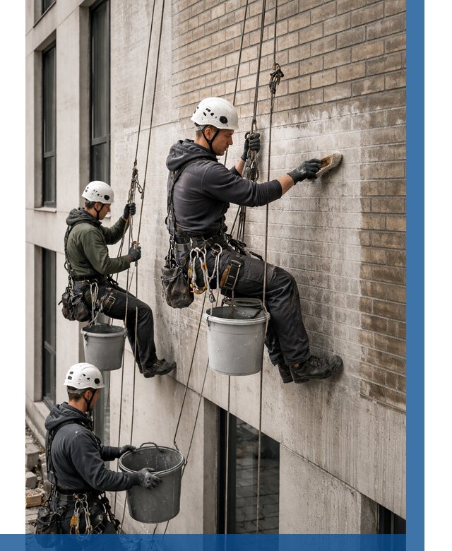 Удаление высолов с фасада в Мончегорске от 253 р. | ВЫСОТНИК-Мнч