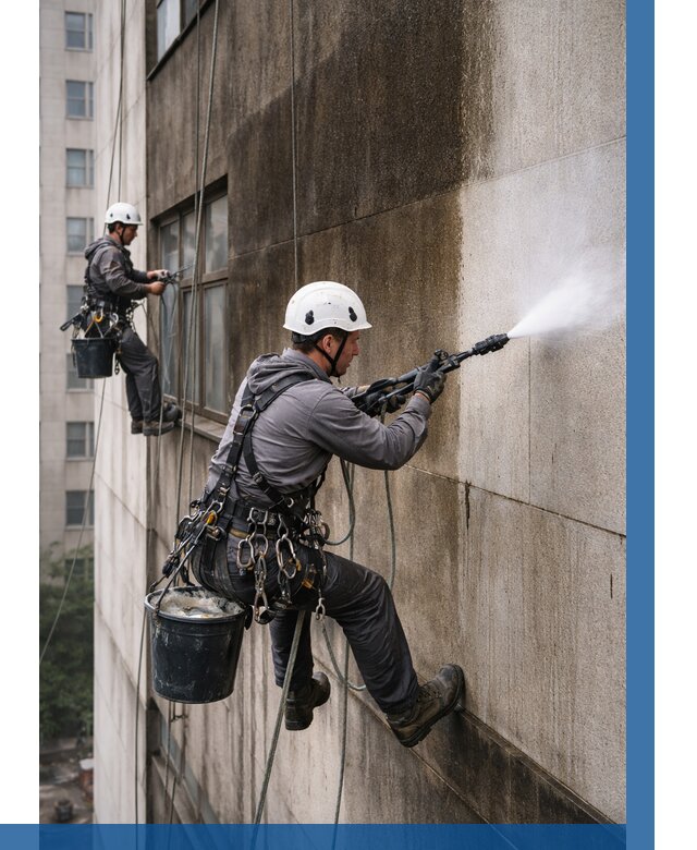 Очистка фасада от копоти в Мончегорске от 253 р. | ВЫСОТНИК-Мнч