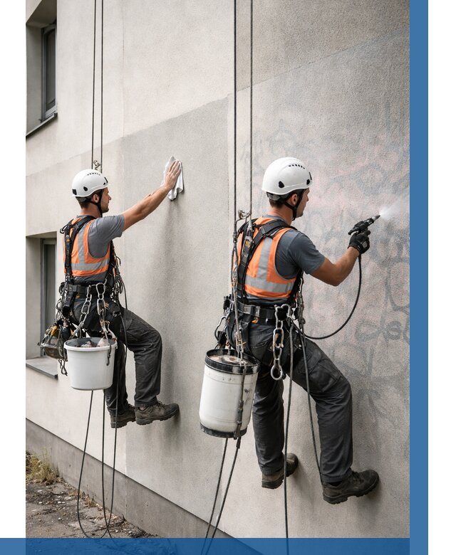 Антиграффити покрытие фасада в Мончегорске от 606 р. | ВЫСОТНИК-Мнч