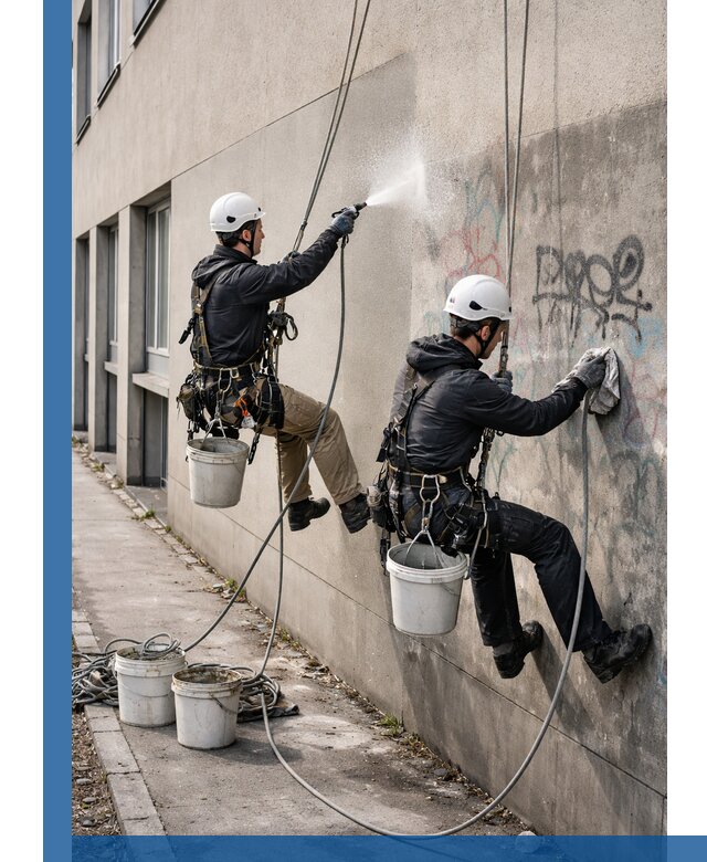 Антиграффити покрытие фасада с защитой от надписей в Мончегорске