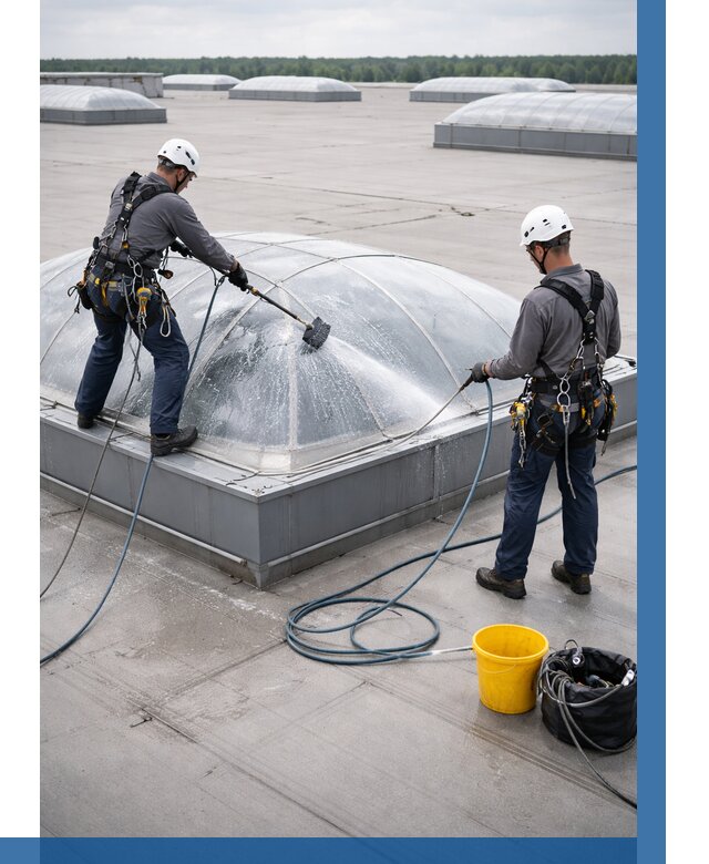 Мойка зенитных фонарей в Мончегорске, заказать от 4545 р. | ВЫСОТНИК-Мнч