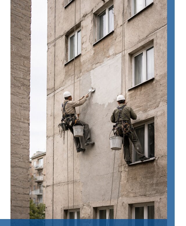 Косметический ремонт фасада в Мончегорске от 1111 р. | ВЫСОТНИК-Мнч