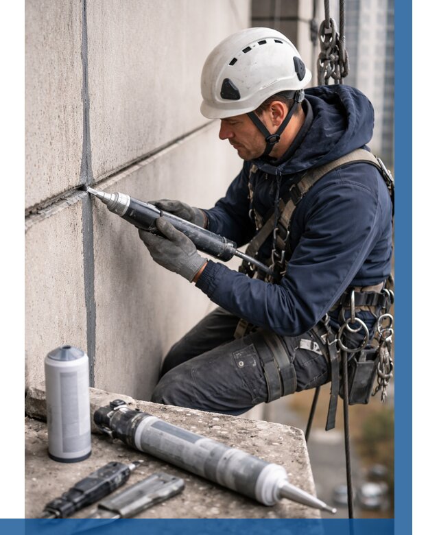 Вторичная герметизация швов в Мончегорске от 455 р. | ВЫСОТНИК-Мнч