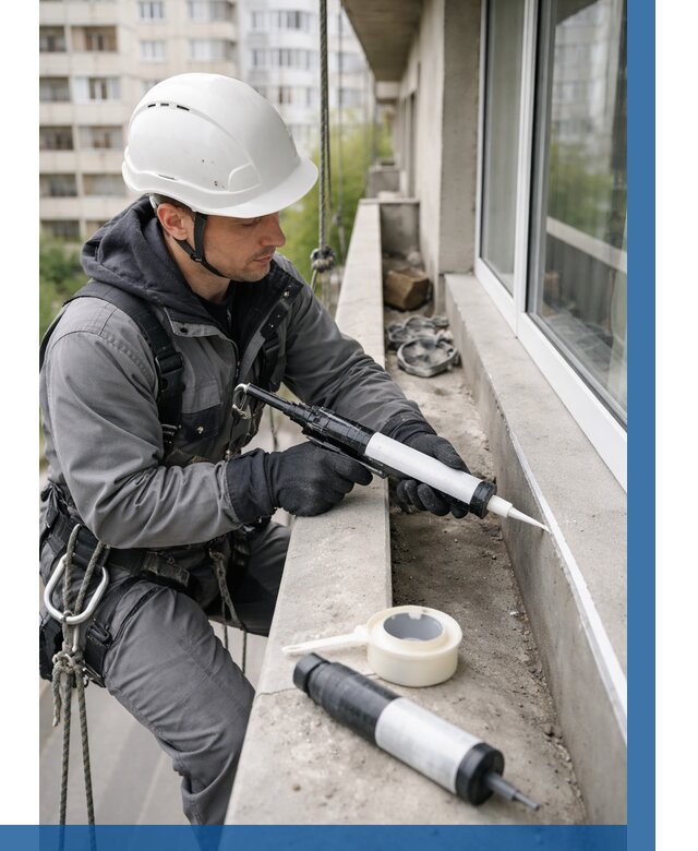 Герметизация швов лоджии в Мончегорске от 4545 р. | ВЫСОТНИК-Мнч