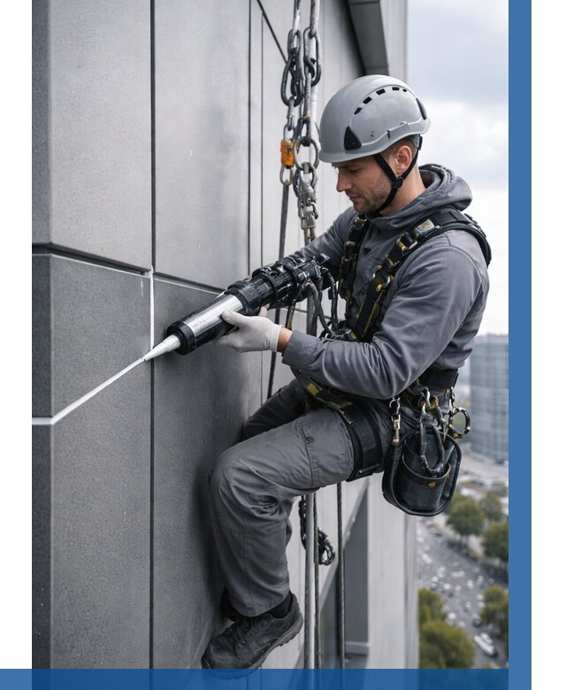 Герметизация стыков фасадных панелей в Мончегорске от 6565 р.| ВЫСОТНИК-Мнч