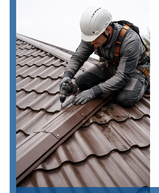 Ремонт металлочерепицы на крыше в Мончегорске профессионально