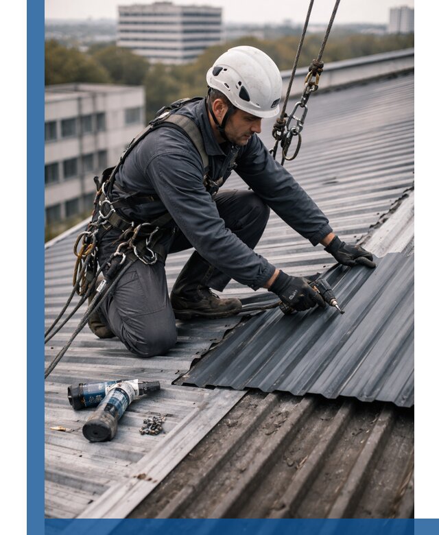 Ремонт профнастила на кровле в Мончегорске, работы под ключ