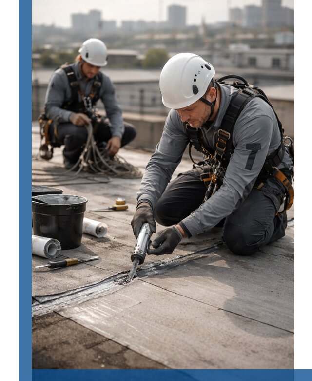 Аварийное и капитальное устранение протечек кровли в Мончегорске