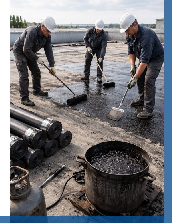 Гидроизоляция кровли мастикой в Мончегорске от 606 р. | ВЫСОТНИК-Мнч