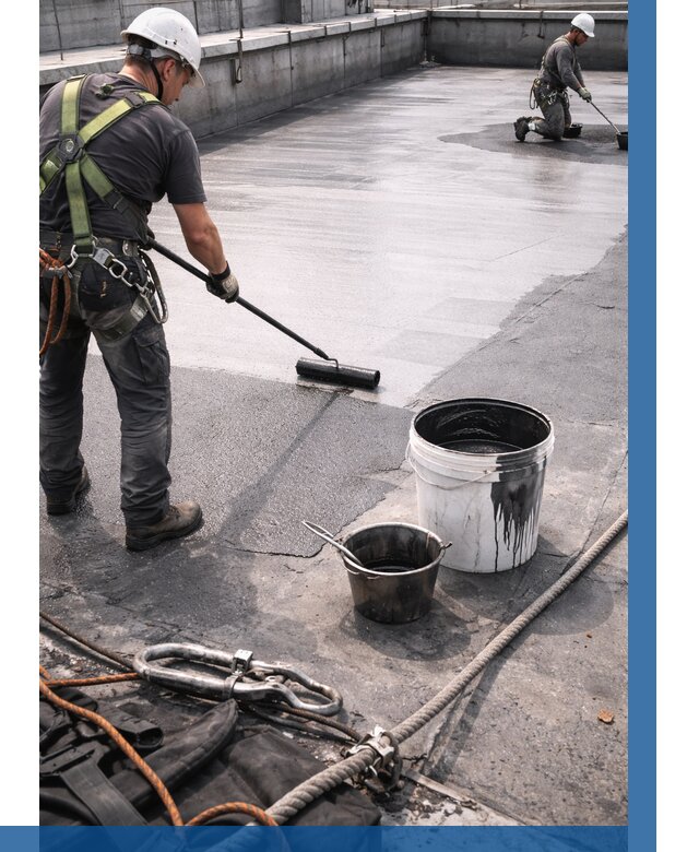 Гидроизоляция кровли жидкой резиной в Мончегорске от 505 р. | ВЫСОТНИК-Мнч