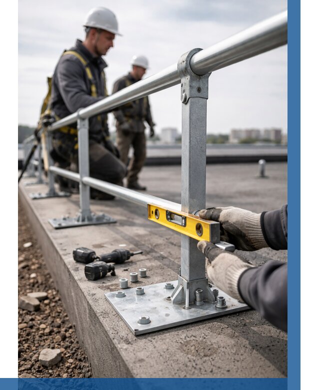 Монтаж кровельного ограждения в Мончегорске от 1212 р. | ВЫСОТНИК-Мнч