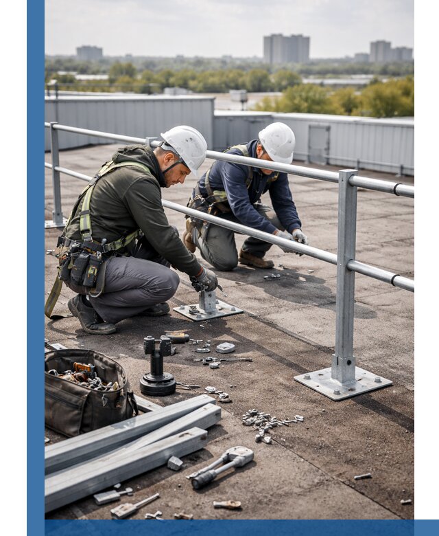 Монтаж кровельного ограждения в Мончегорске под ключ с гарантией