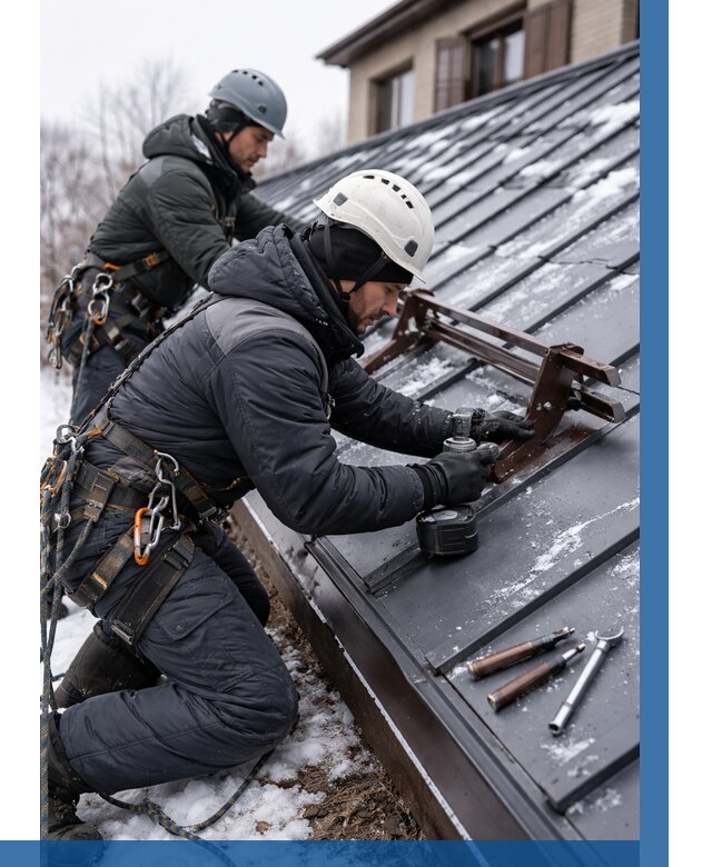 Монтаж снегозадержателей в Мончегорске от 455 р. | ВЫСОТНИК-Мнч