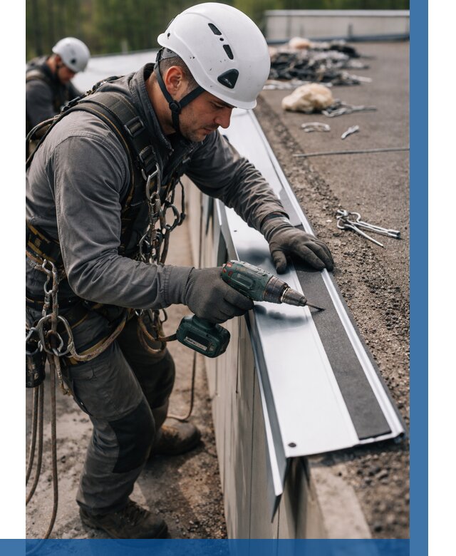 Монтаж капельника на кровле в Мончегорске от 303 р. | ВЫСОТНИК-Мнч