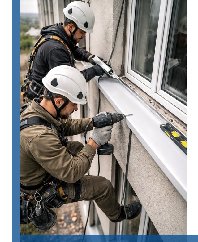 Профессиональный монтаж оконных отливов и отведения воды в Мончегорске