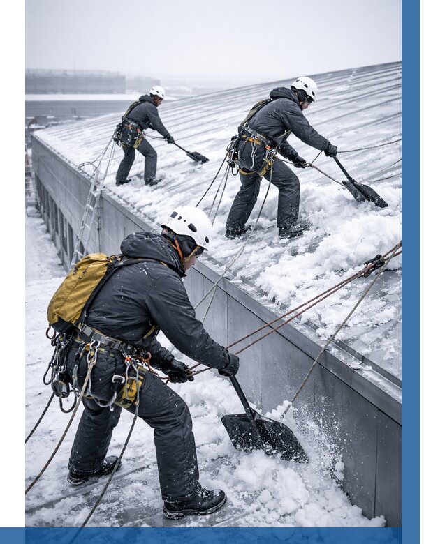 Очистка навесов от снега в Мончегорске от 4545 р. | ВЫСОТНИК-Мнч