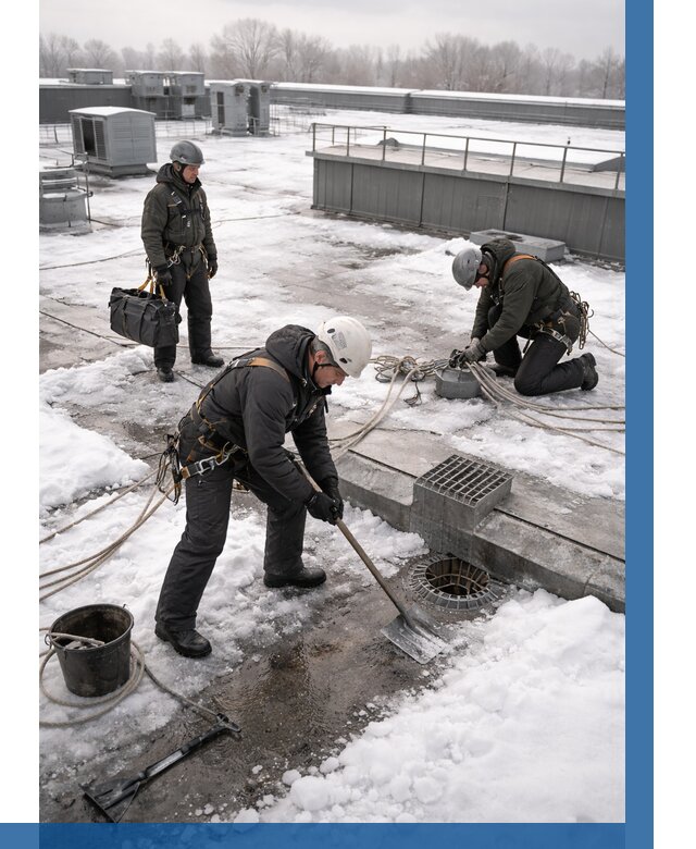 Абонентское обслуживание кровли зимой в Мончегорске от 8080 р. | ВЫСОТНИК-Мнч