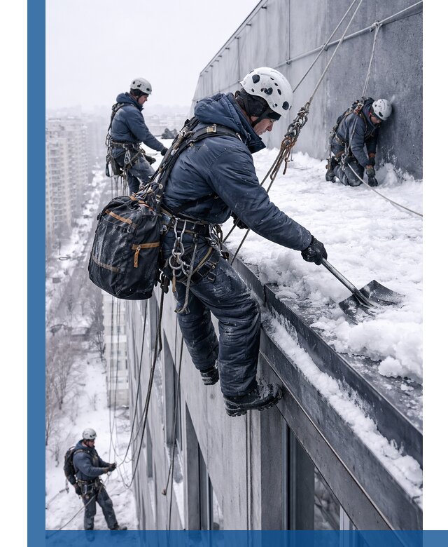 Абонентское обслуживание кровли зимой в Мончегорске регулярный уход