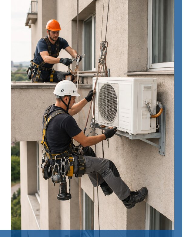 Монтаж внешнего блока кондиционера в Мончегорске от 6565 р. | ВЫСОТНИК-Мнч