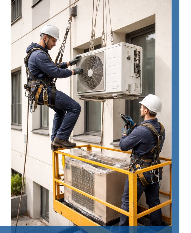 Демонтаж внешнего блока кондиционера в Мончегорске от 3535 р. | ВЫСОТНИК-Мнч