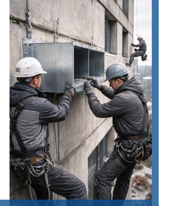 Монтаж вентиляционных коробов в Мончегорске от 3030 р. | ВЫСОТНИК-Мнч