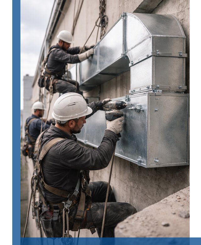 Профессиональный монтаж вентиляционных коробов в Мончегорске под ключ