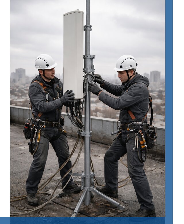 Монтаж антенн связи на крыше в Мончегорске от 8585 р. | ВЫСОТНИК-Мнч