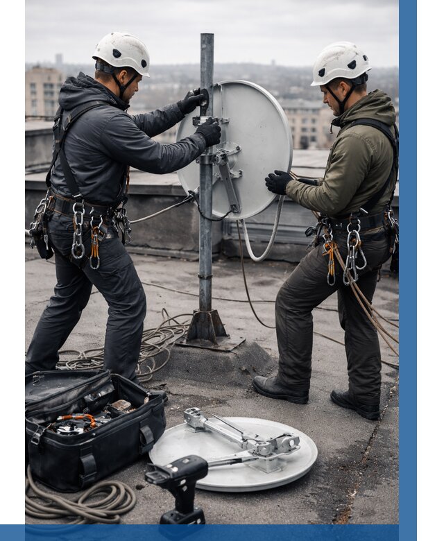 Демонтаж антенн на крыше в Мончегорске от 4545 р. | ВЫСОТНИК-Мнч