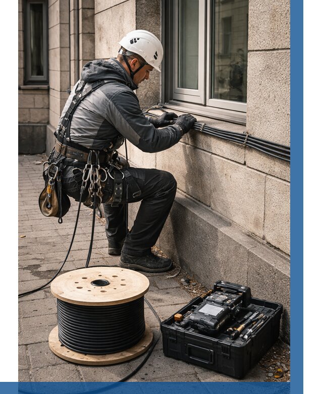 Прокладка оптоволоконного кабеля в Мончегорске от 808 р. | ВЫСОТНИК-Мнч