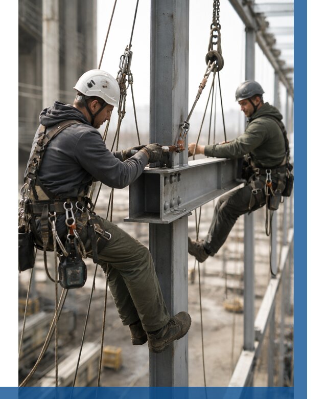 Монтаж металлоконструкций на высоте в Мончегорске от 3535 р. | ВЫСОТНИК-Мнч