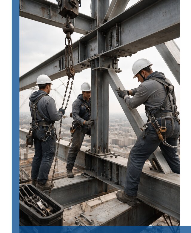 Профессиональный монтаж металлоконструкций на высоте в Мончегорске