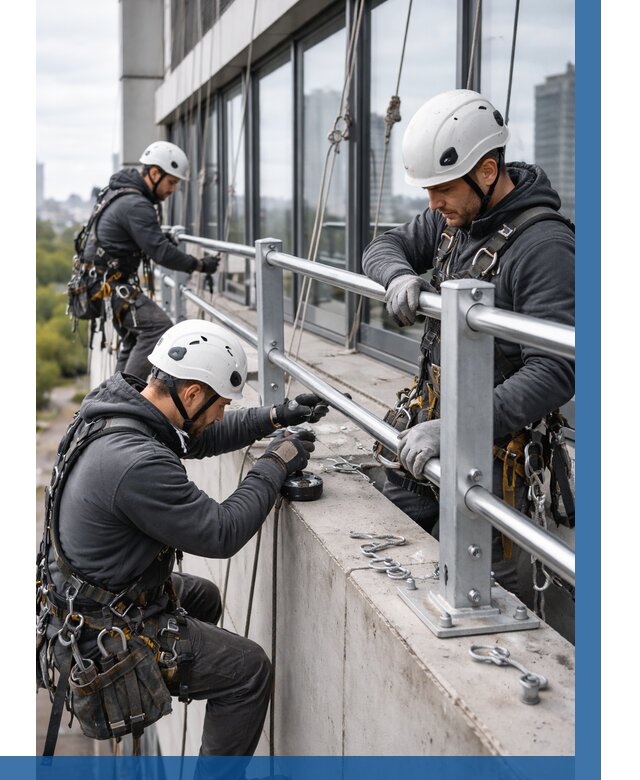 Монтаж ограждений на высоте в Мончегорске, от 1212 р. | ВЫСОТНИК-Мнч