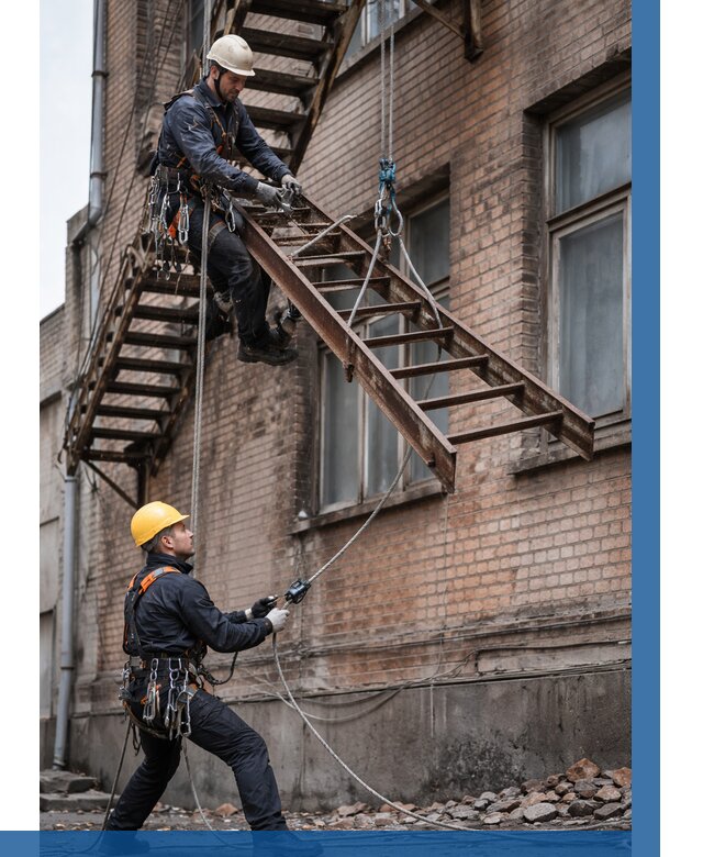 Демонтаж пожарной лестницы в Мончегорске от 12120 р. | ВЫСОТНИК-Мнч