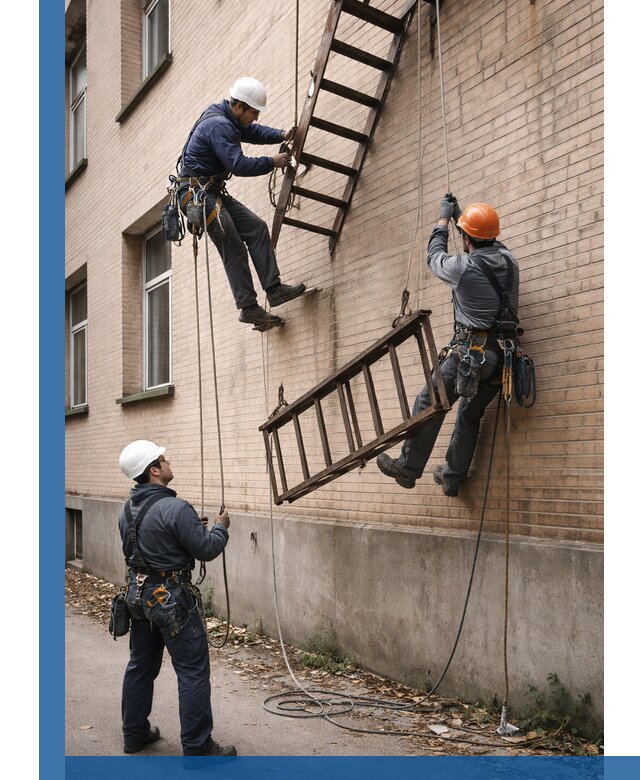 Демонтаж пожарной лестницы в Мончегорске быстро и безопасно
