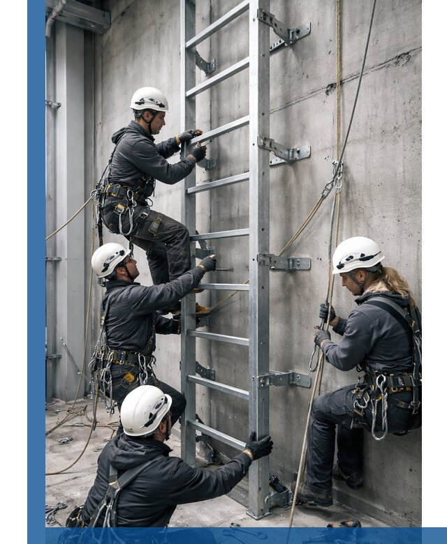 Монтаж металлических лестниц в Мончегорске под ключ со гарантией