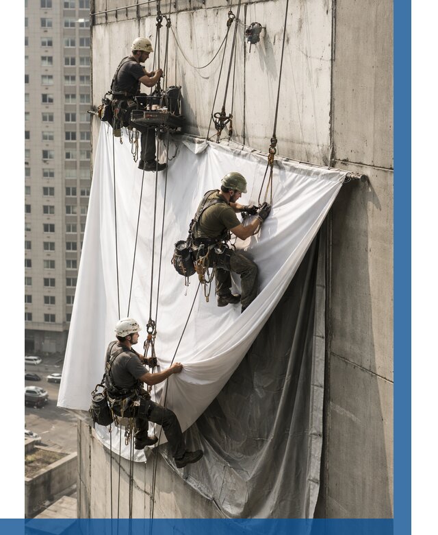 Замена баннерного полотна в Мончегорске от 6565 р. | ВЫСОТНИК-Мнч—заказать