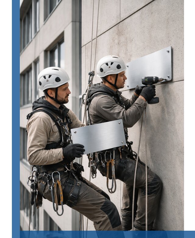 Монтаж табличек и указателей в Мончегорске для зданий и сооружений