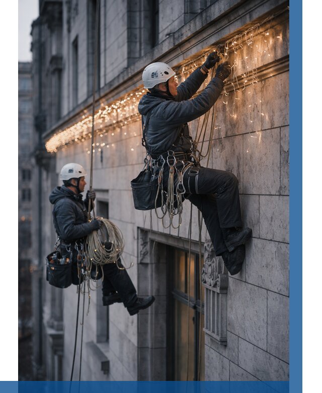 Монтаж новогодней иллюминации в Мончегорске от 8585 р. | ВЫСОТНИК-Мнч