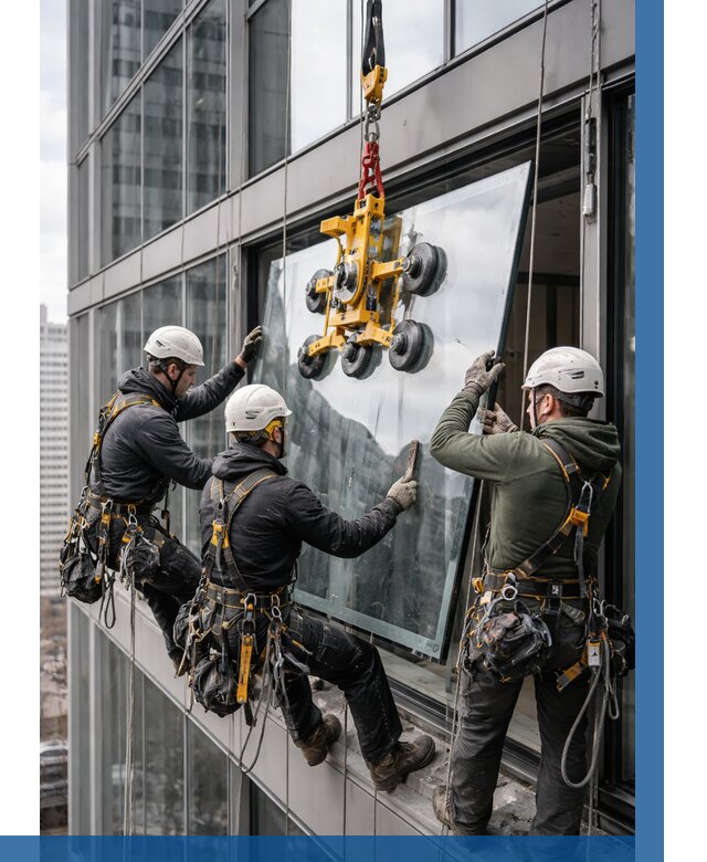 Фасадное остекление зданий под ключ в Мончегорске от 10100 р. | ВЫСОТНИК-Мнч