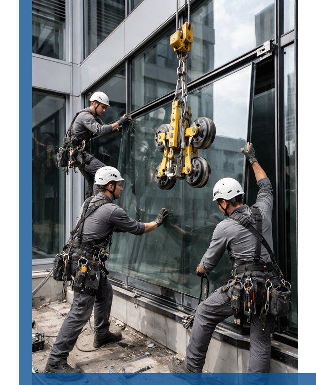 Структурное остекление фасадов в Мончегорске монтаж и обслуживание