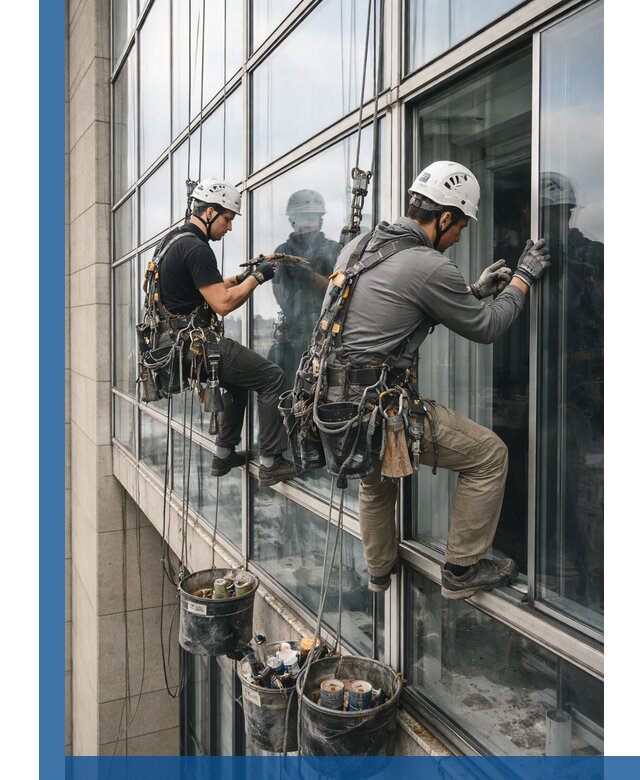 Ремонт витражных конструкций и фасадного остекления в Мончегорске