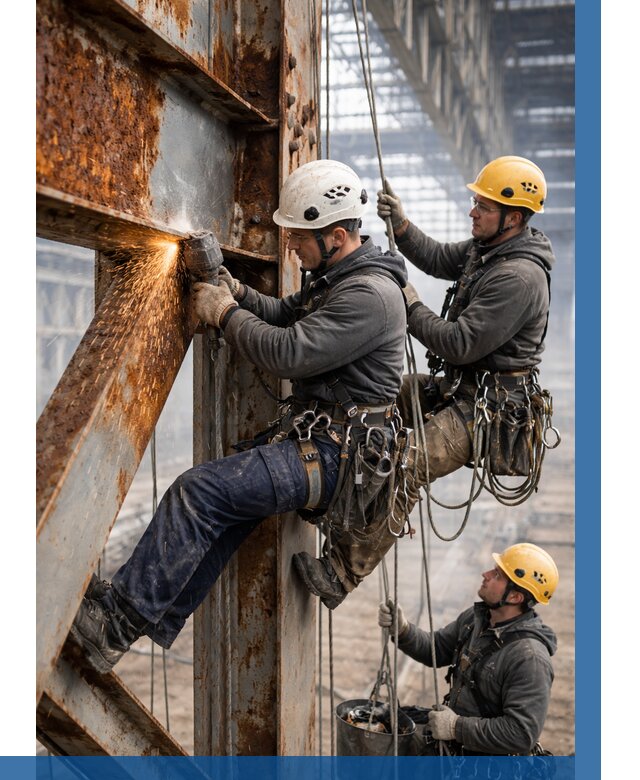 Зачистка металла от ржавчины в Мончегорске от 354 р. | ВЫСОТНИК-Мнч