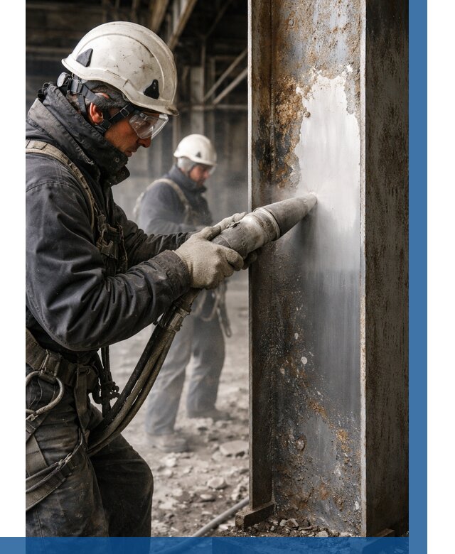 Удаление старой краски с металла в Мончегорске от 455 р. | ВЫСОТНИК-Мнч