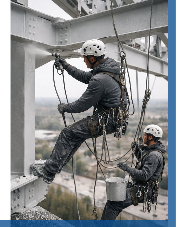 Покраска металлоконструкций на высоте в Мончегорске 354 р |ВЫСОТНИК-Мнч