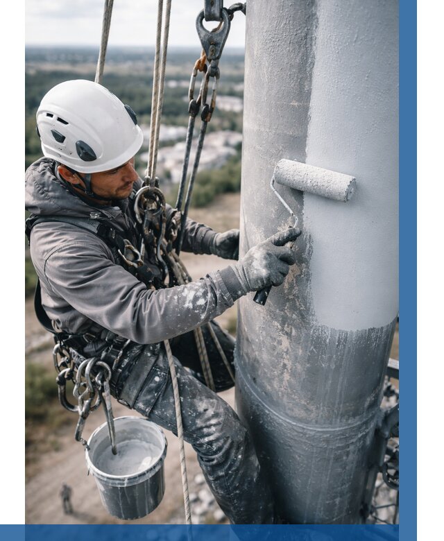 Покраска мачт связи под ключ в Мончегорске от 859 р. | ВЫСОТНИК-Мнч