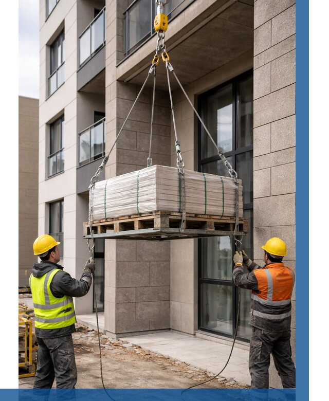 Подъем керамогранита на этаж в Мончегорске от 3535 р. | ВЫСОТНИК-Мнч