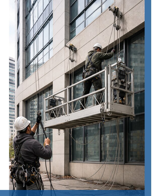 Монтаж и подъем фасадной люльки в Мончегорске от 12120 р. | ВЫСОТНИК-Мнч